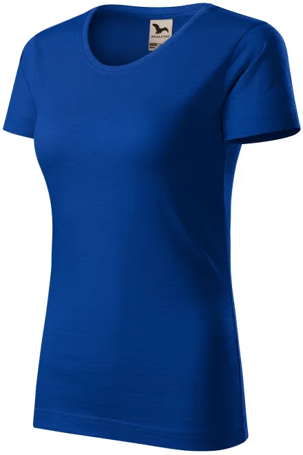 Dámske tričko, štruktúrovaná organická bavlna, kráľovská modrá