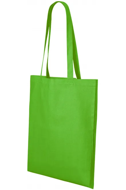 Lacná bavlnená nákupná taška, jablkovo zelená