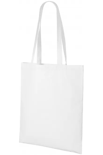 Lacná bavlnená nákupná taška, biela