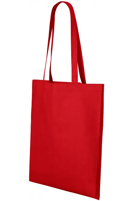 Lacná bavlnená nákupná taška, červená