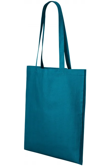 Lacná bavlnená nákupná taška, petrol blue