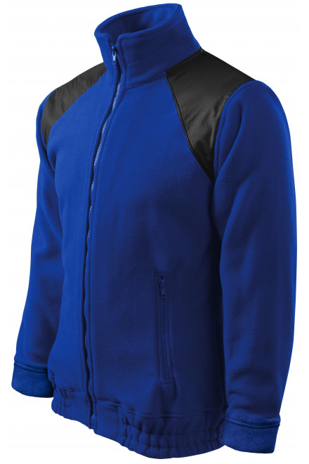Lacná bunda športová, kráľovská modrá, lacné mikiny so zipsom