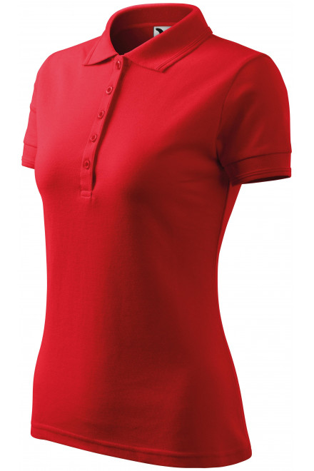 Lacná dámska elegantná polokošeľa, červená, lacné dámske tričká