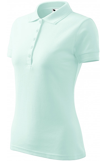 Lacná dámska elegantná polokošeľa, ľadová zelená, lacné tričká s krátkymi rukávmi