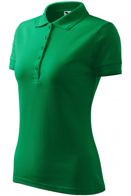 Lacná dámska elegantná polokošeľa, trávová zelená, lacné dámske tričká