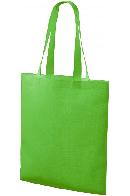 Lacná nákupná taška stredne veľká, jablkovo zelená