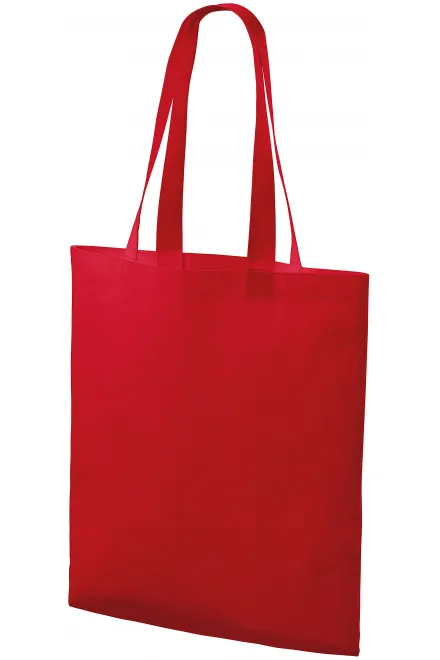 Lacná nákupná taška stredne veľká, červená
