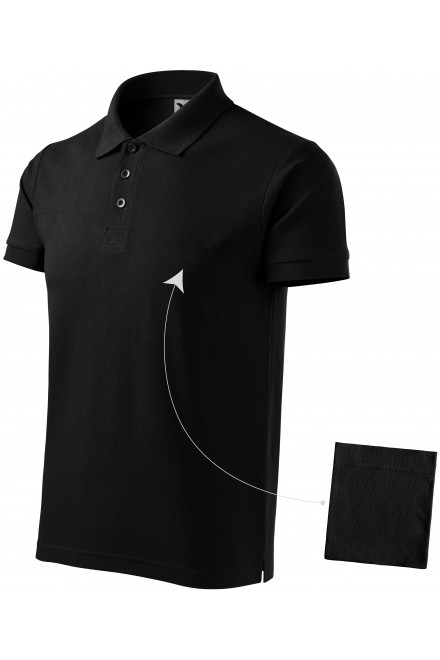 Lacná pánska elegantná polokošeľa, čierna, lacné pánske tričká