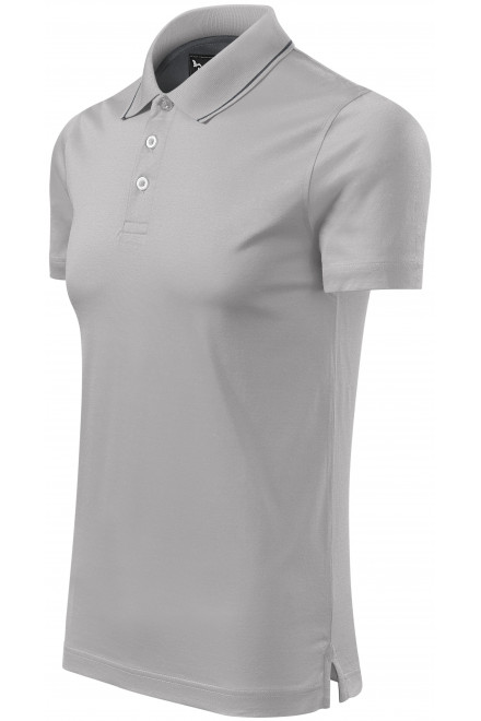 Lacná pánska elegantná polokošeľa mercerovaná, strieborná sivá, lacné tričká