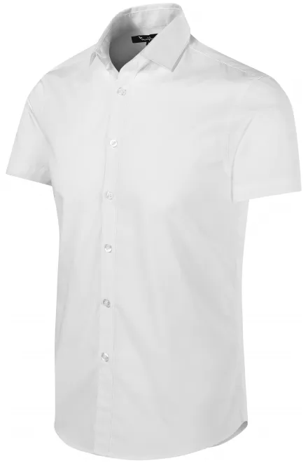 Lacná pánska košeľa Slim fit, biela