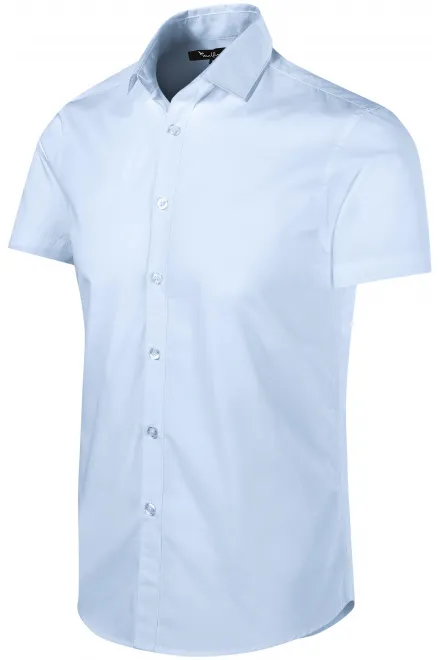 Lacná pánska košeľa Slim fit, svetlo modrá