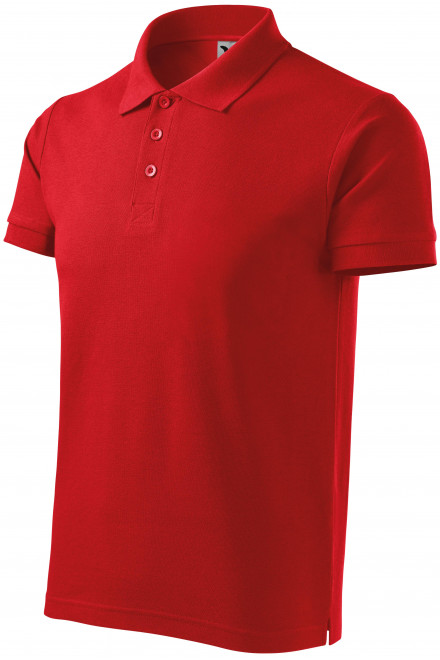 Lacná pánska polokošeľa hrubšia, červená, lacné bavlnené tričká