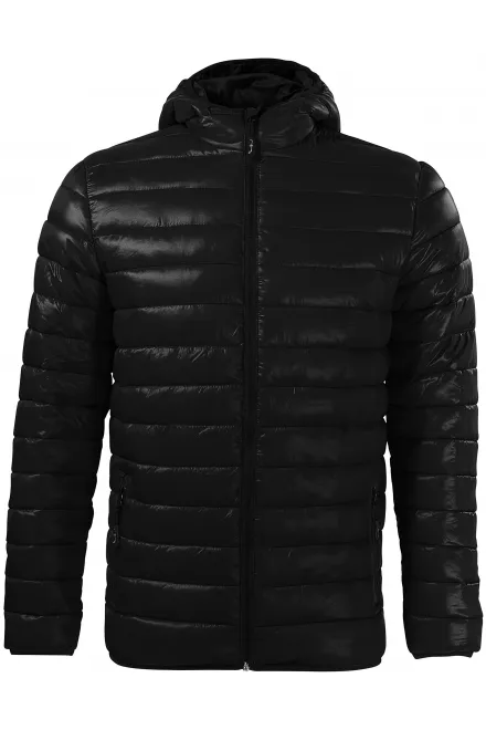 Lacná pánska prešívaná bunda - čierna, M