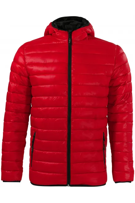 Lacná pánska prešívaná bunda - formula červená, M