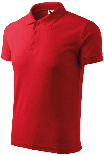 Lacná pánska voľná polokošeľa, červená, lacné pánske tričká
