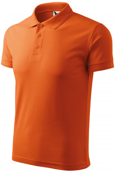 Lacná pánska voľná polokošeľa, oranžová, lacné pánske tričká