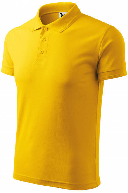 Lacná pánska voľná polokošeľa, žltá, lacné pánske tričká