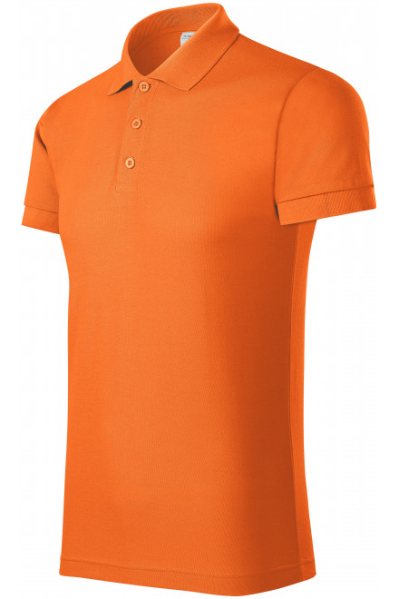 Lacná pohodlná pánska polokošeľa, oranžová, lacné pánske tričká