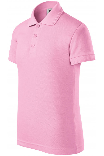 Lacná polokošela pre deti, ružová, lacné jednofarebné tričká