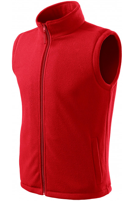 Lacná vesta klasická, červená, lacné vesty