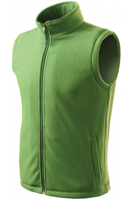 Lacná vesta klasická, hráškovo zelená, lacné vesty