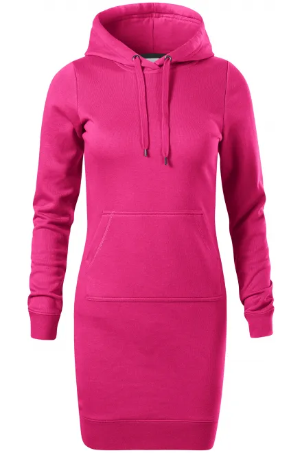 Lacné dámske mikinové šaty - purpurová, 2XL