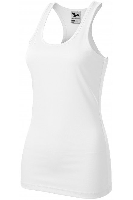 Lacné dámske športové tielko, biela, lacné športové tričká
