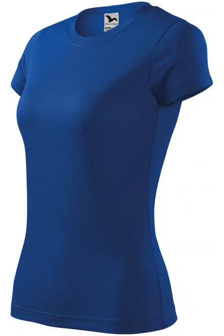 Lacné dámske športové tričko, kráľovská modrá