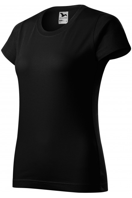 Lacné dámske tričko jednoduché, čierna