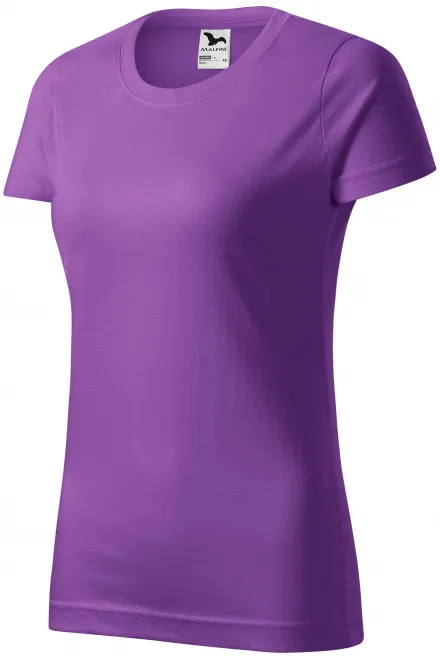 Lacné dámske tričko jednoduché, fialová