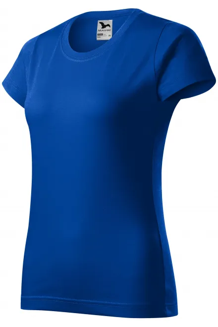 Lacné dámske tričko jednoduché, kráľovská modrá