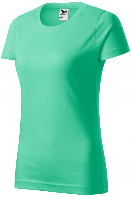 Lacné dámske tričko jednoduché, mätová, lacné zelené tričká