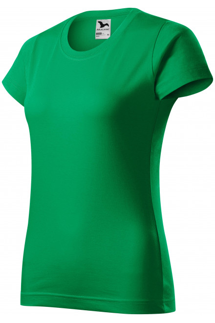 Lacné dámske tričko jednoduché, trávová zelená, lacné dámske tričká