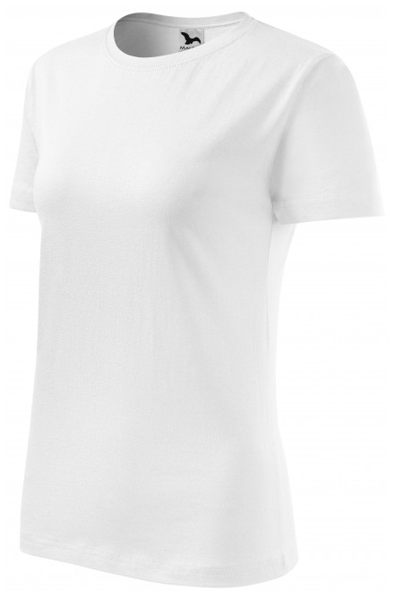 Lacné dámske tričko klasické, biela, lacné dámske tričká