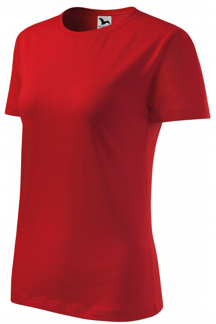 Lacné dámske tričko klasické, červená, lacné dámske tričká