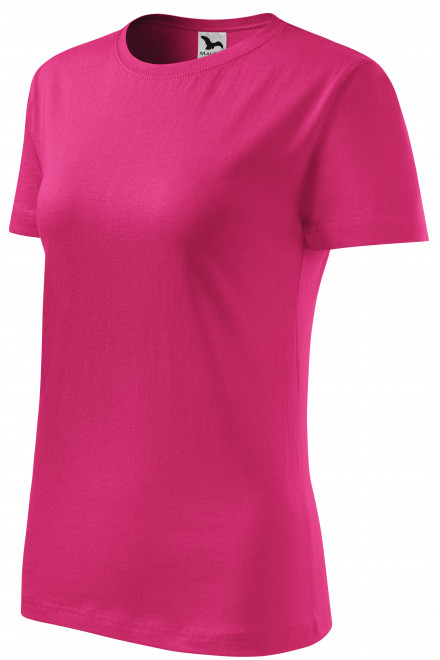 Lacné dámske tričko klasické, purpurová, lacné ružové tričká