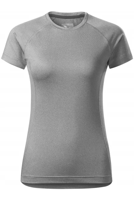 Lacné dámske tričko na šport - tmavosivý melír, M