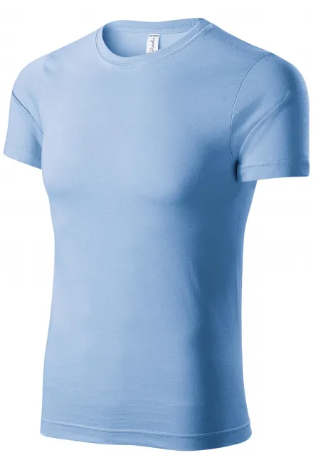 Lacné detské ľahké tričko, nebeská modrá
