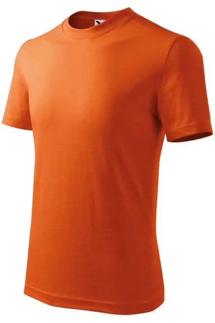 Lacné detské tričko jednoduché, oranžová