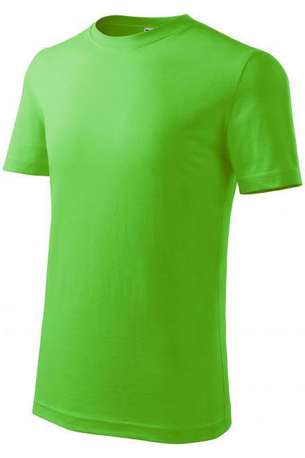 Lacné detské tričko klasické, jablkovo zelená, lacné detské tričká