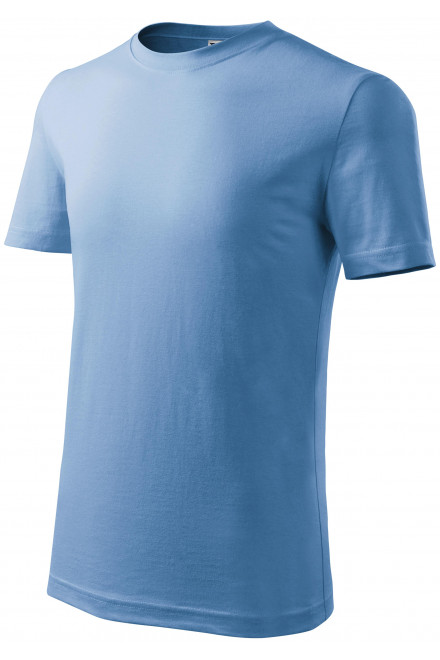 Lacné detské tričko klasické, nebeská modrá