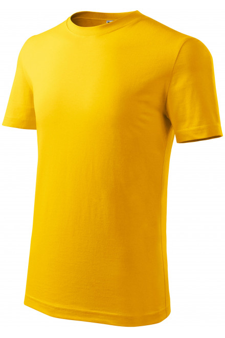 Lacné detské tričko klasické, žltá, lacné tričká bez potlače