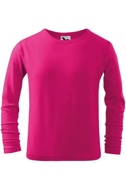 Lacné detské tričko s dlhým rukávom - malinová, 158 cm / 12 rokov