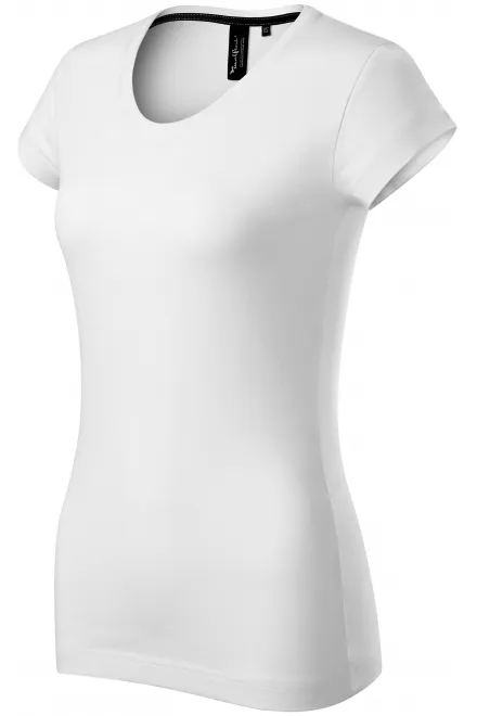 Lacné exkluzívne dámske tričko, biela