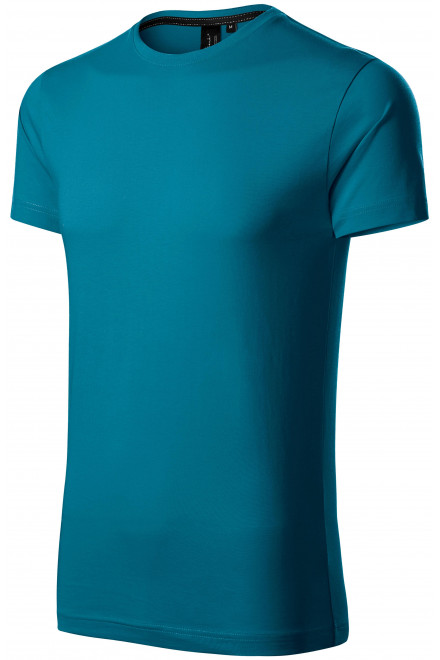 Lacné exkluzívne pánske tričko, petrol blue, lacné jednofarebné tričká