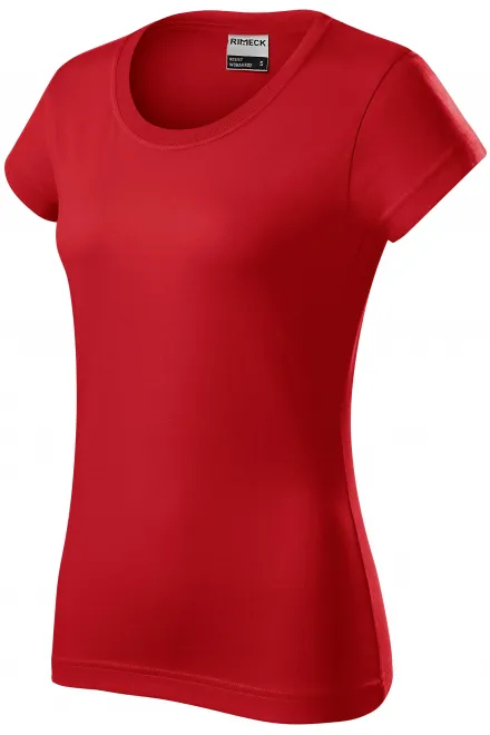 Lacné odolné dámske tričko hrubšie, červená