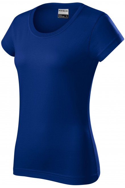 Lacné odolné dámske tričko hrubšie, kráľovská modrá, lacné modré tričká