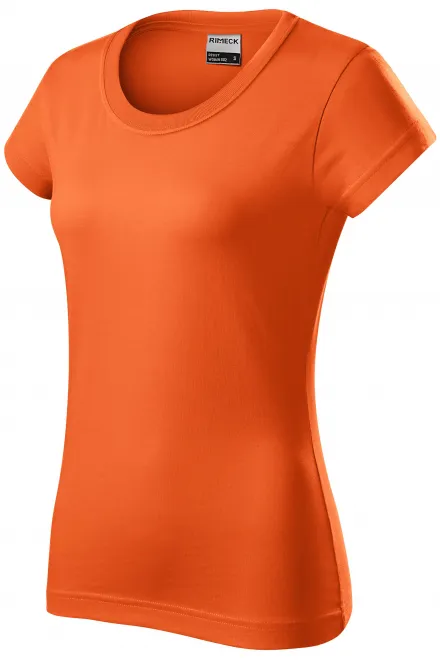 Lacné odolné dámske tričko hrubšie, oranžová