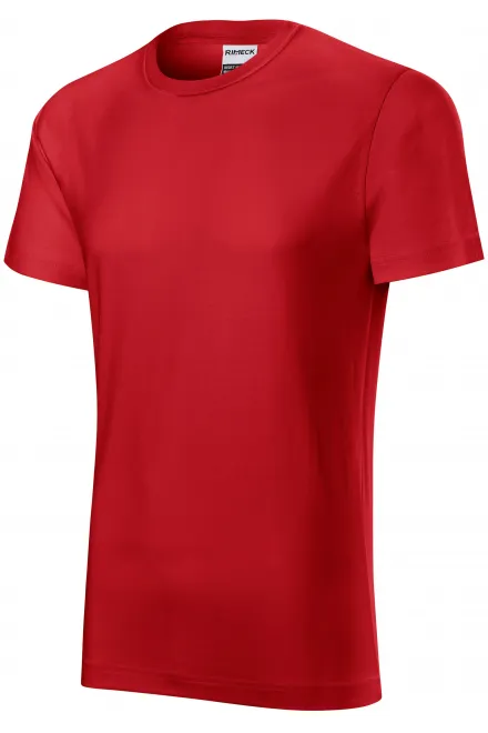 Lacné odolné pánske tričko, červená