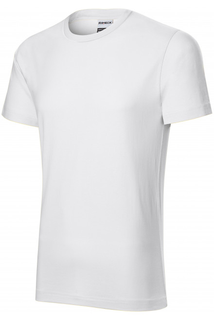 Lacné odolné pánske tričko hrubšie, biela, lacné odolné tričká